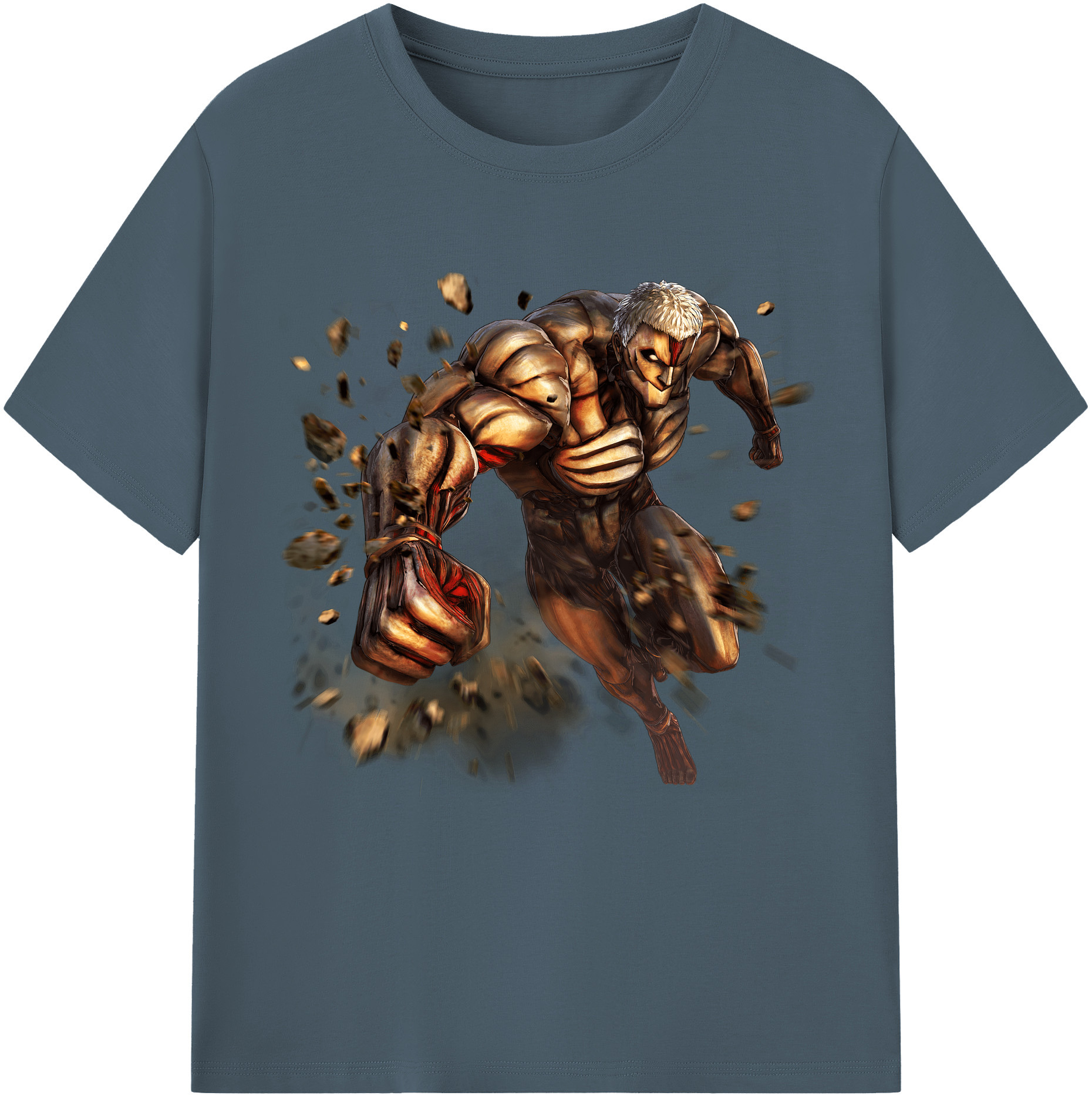 （画像用） 進撃の巨人 Attack on Titan 綿100％半袖Tシャツ（フロントプリント）